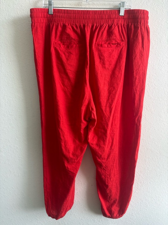 Universal Standard Coral Linen Blend Pants Medium Size 18-20 - Picture 3 of 6
